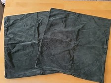 2 IKEA SANELA Kissenbezüge Hüllen 50x50cm Grün Samt  
