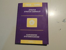 Werkstatthandbuch Karosserie Systemdiagnose Dodge Stratus / Cabrio 1995-1996