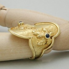 Floraler Ring Gold Damen mit