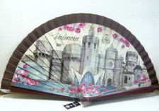 Flamenco Fächer VALENCIA Spanien Urlaub Andenken Kunststoff