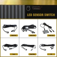 LED Schrank Kleiderschrank eintürig/Doppeltür/Handwelle/Touch/PIR Sensor Schalter