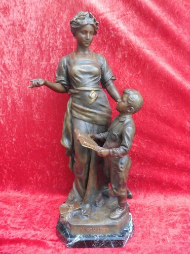 Große alte metallfigur - große,,