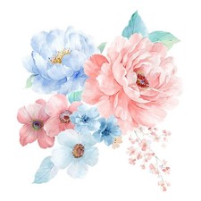 Florale Aufkleber