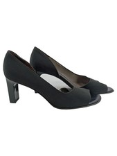 PETER KAISER Damen Pumps Peep-Toe Absatzschuhe Schwarz Gr. 39 Elegant