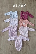 Kleidungspaket Mädchen, 7 Bodys, langarm Gr. 62/68, wie neu