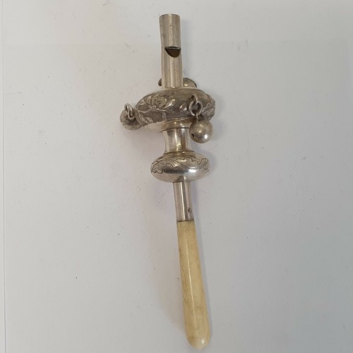 Alte babyrassel silber - babyrassel, um