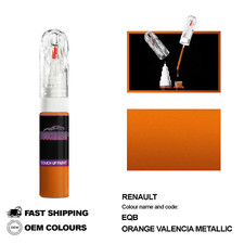FÜR RENAULT ORANGE VALENCIA EQB Touch Up Lackstift Pinsel Fix Kit Kratzer Chip