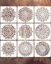 9 PCS Mandala Schablonen