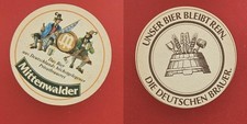 Mittenwalder Bierseidel Brauerei Bierdeckel Bier