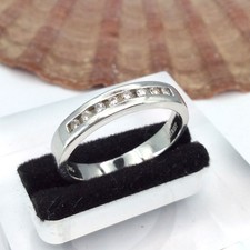 Christ Ring 585/14k Weißgold  8 x Diamant 0,14 ct Brillant  Gr. 56 #1557