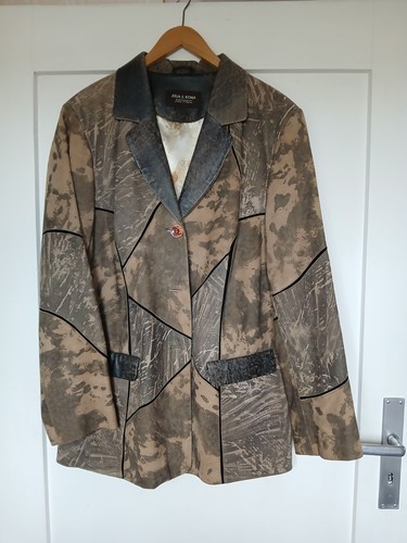 Lederjacket damen braun - gr., 44