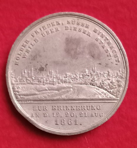 Medaille 1861 zinn von - 1861,
