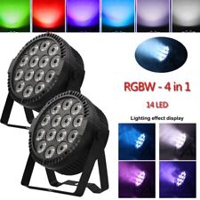 2X 140W 14 LED RGBW Bühnenlicht DMX PAR Can Licht Club Disco Party DJ Show DHL