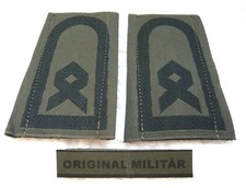 KLETT Aufschiebeschlaufen Heer Hauptfeldwebel schwarz/oliv Dienstgradabzeichen