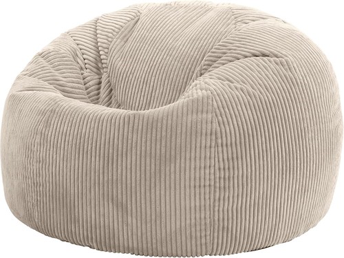 Beigefarbener sitzsack aus - beigefarbener,