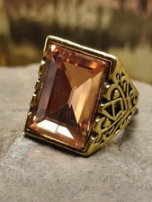 Herren Ring Gr 55 in Gold