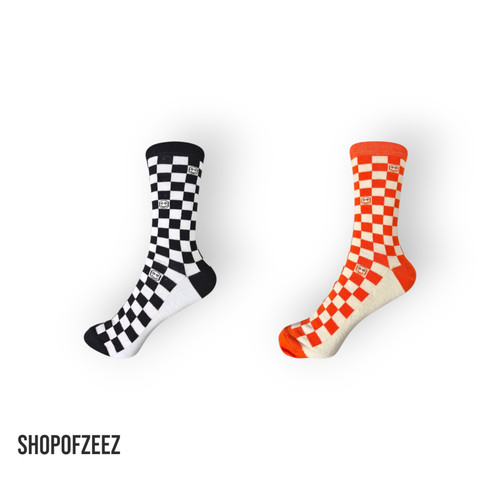 Unisex karierte socken - socken, –