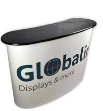 Messetresen, Promotionstand, Verkaufstresen, Stand mit Banner, Messetheke Grid