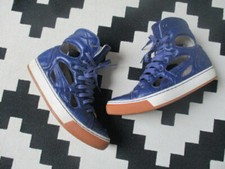 Alexander McQueen for PUMA High Top Sneaker nachtblau cut outs Leder 36  UK 3