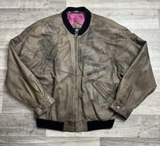 Leather bomber jacket - bomber,