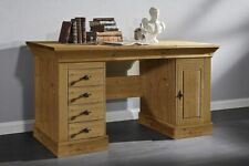 Schreibtisch gelaugt geölt Kiefer Bürotisch PC-Tisch Vollholz massiv