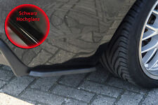 Heckansatz Seitenteile aus ABS passend für BMW 1er Coupe E82 E88 Schwarz Glanz