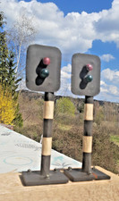 2x LICHT SIGNAL EISENBAHN SPUR