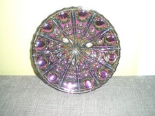 Obstschale bunte Glasschale Handarbeit  Durchmesser 22 cm, 7 cm hoch