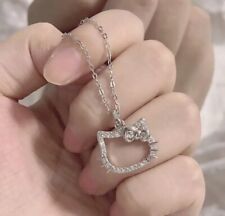 Hello Kitty Kette zirkonia Steinen Silber Sanrio