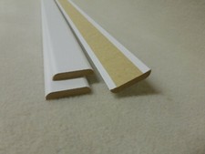 1Stk 100cm Tapetenleiste foliert weiß 5x30mm Abdeckleiste Holzleisten