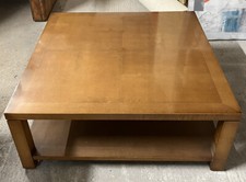 Couchtisch 100 x 100 x 40 cm Massivholz Wohnzimmertisch