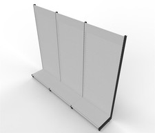 Supermarktregal Wandregal Metallregal Verkaufsregal Tego 290x300 cm (HxB) Kiosk