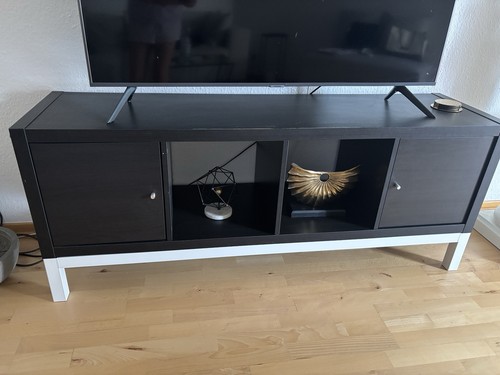 Lowboard schwarz weiß - tv-lowboard, schwarz/weiß