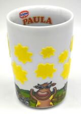 Dr. Oetker "Paula" Sammeltasse Kuh Tasse Becher mit Kuhflecken gelb Top Zustand 