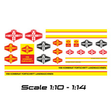 Aufkleber Set 1:10 / 1:14 DDR