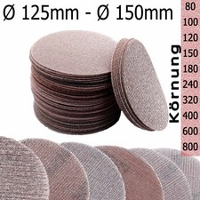 Schleifgitter Schleifscheiben Klett 125mm 150mm Gitternetz Schleifnetz Exzenter