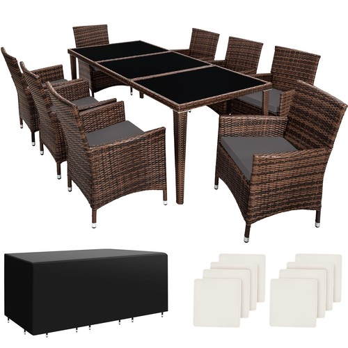 Aluminium rattan sitzgruppe - rattan,