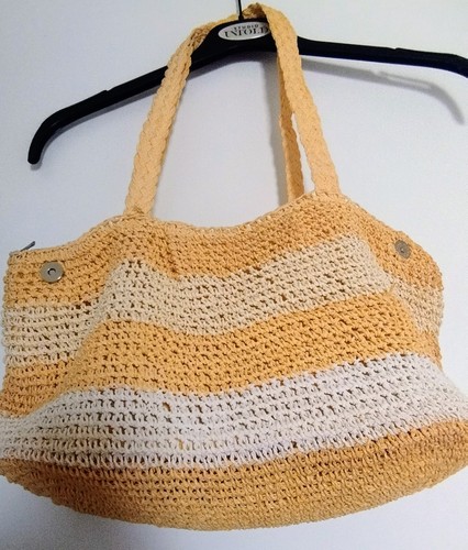 Handtasche tasche gelb weiß - gelb,