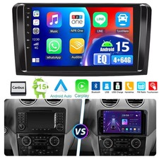 AutoRadio Android 15 4+64G Navi GPS SWC für Mercedes-Benz M-Klasse W164 ML 320