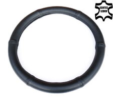 LKW Bus Ø 49 - 51 Lenkradbezug Lenkradhülle Lenkradschoner SCHWARZ Echtes Leder