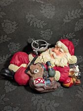 Vintage Makro Polystone 55 cm Santa Christbaumständer verpackt