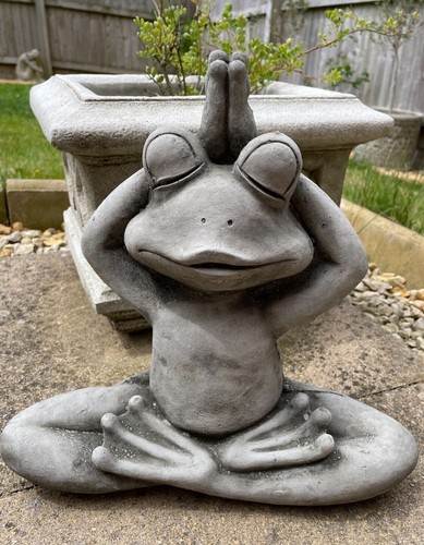Yoga frosch stein garten - frosch,