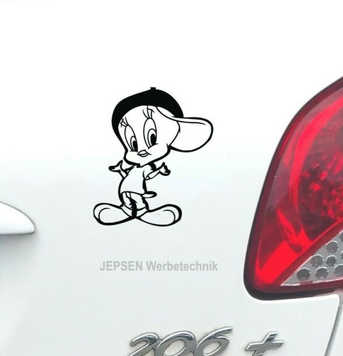 Aufkleber tweety mit mütze - tweety,