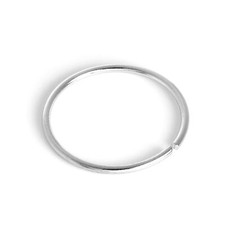 9 Karat (375) Weißgold 8 mm