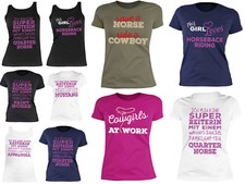 Damen Pferde T- Shirt - Cowgirl Westernreiten  Quarter Horse - Appalossa - Paint