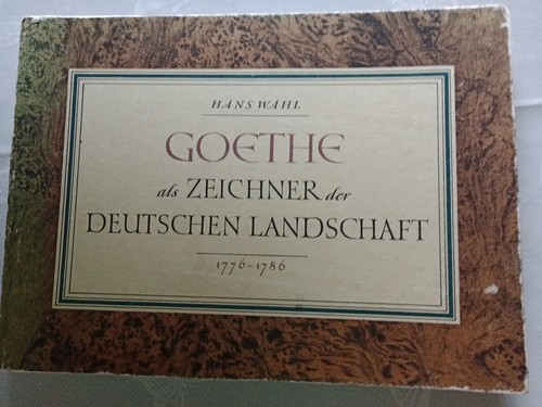 Goethe als zeichner der - "goethe,