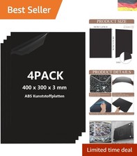4 Stück Kunststoffplatte 3mm