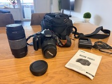 ? Canon EOS 1100D DSLR Kamera – mit Zubehörpaket: 2 Objektiven + Kameratasche!