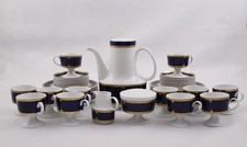 Rosenthal Composition Toga Blau. Kaffeeservice für 12 Personen. Vintage