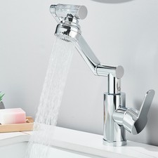 Chrom Waschtischarmatur 360°